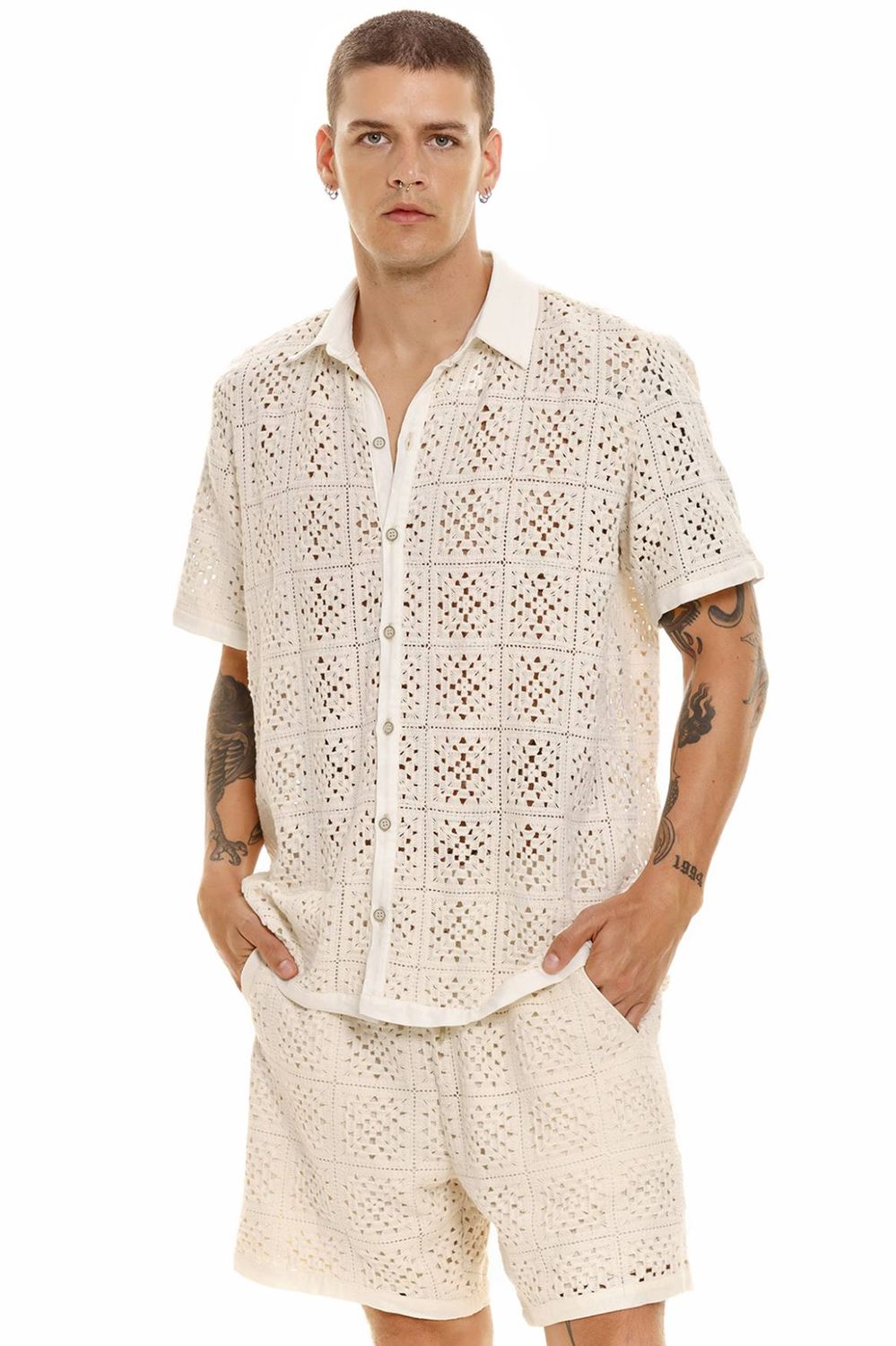 JARED CROCHET GRES 13146 SHIRT (R24)