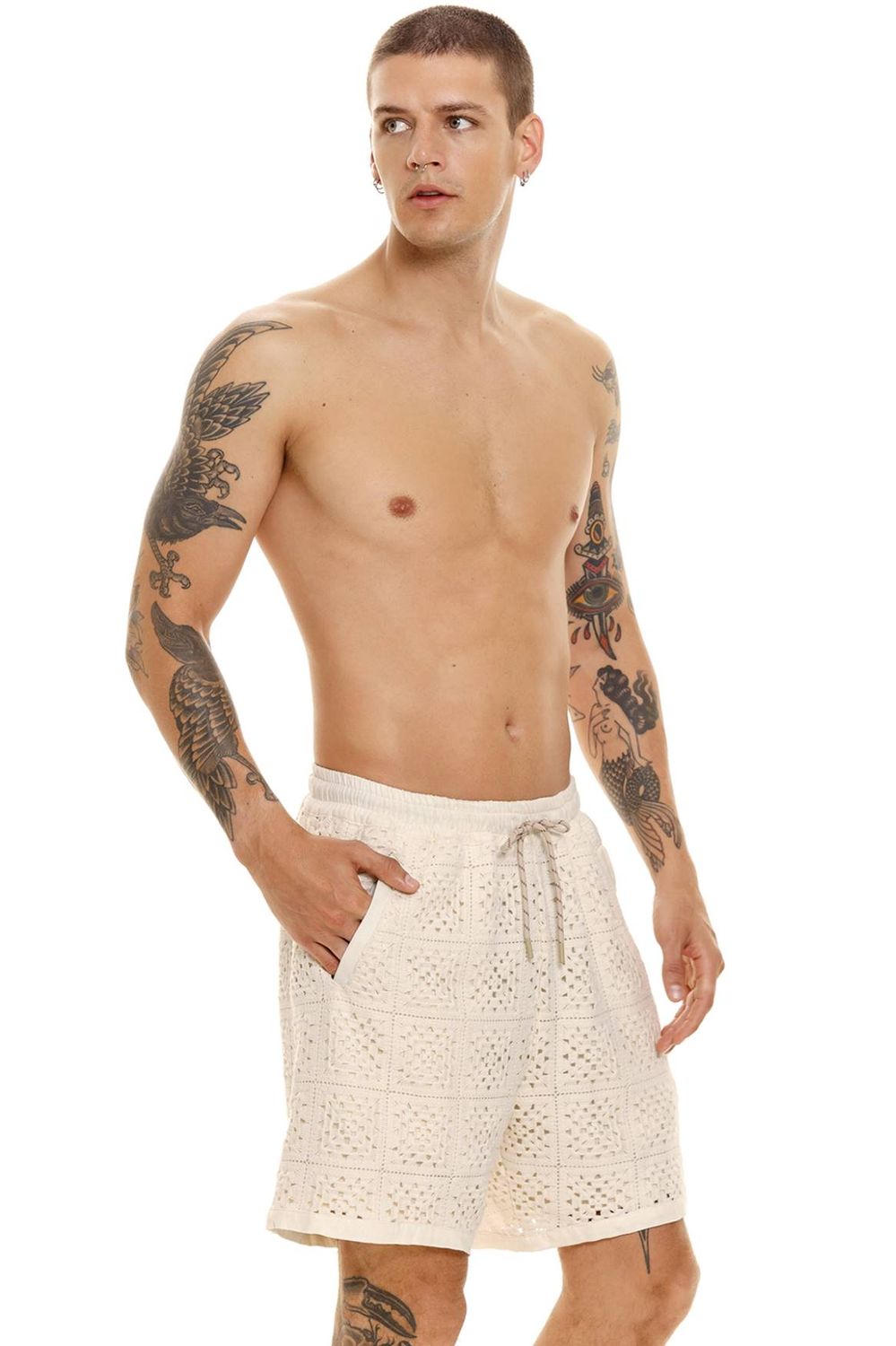 MAURY CROCHET GRES 13304 SHORTS (R24)