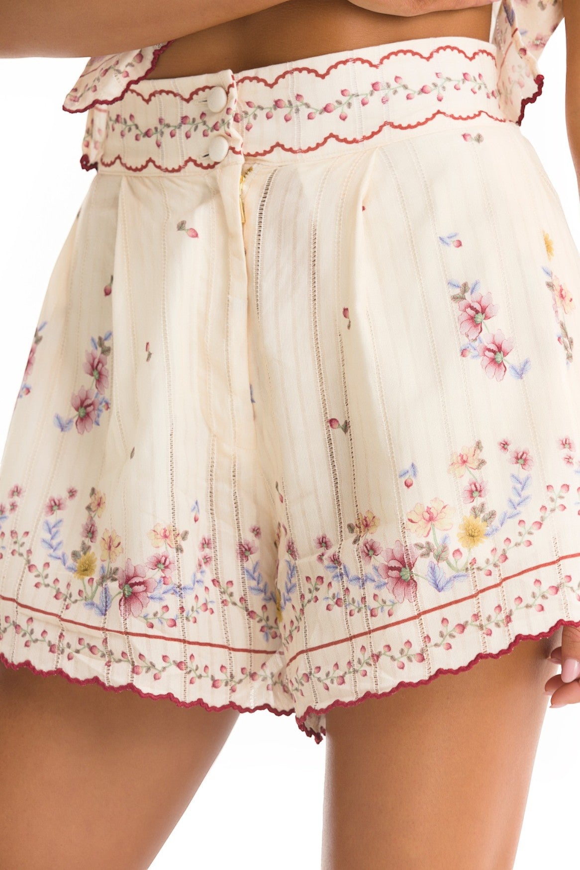 Ciny Shorts in Celinna print – Agua Bendita – view 6